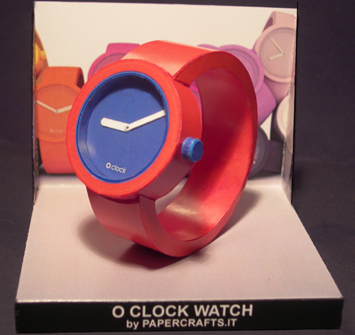 O clock watch - Papercrafts.it